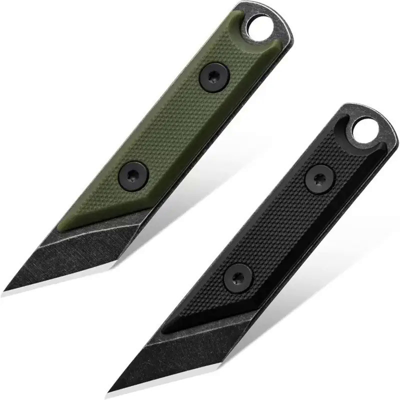 Eafengrow  C1146 Fixed Blade Knife 440C Blade G10 Handle EDC Tool Neck Knife for Camping Hiking Fish