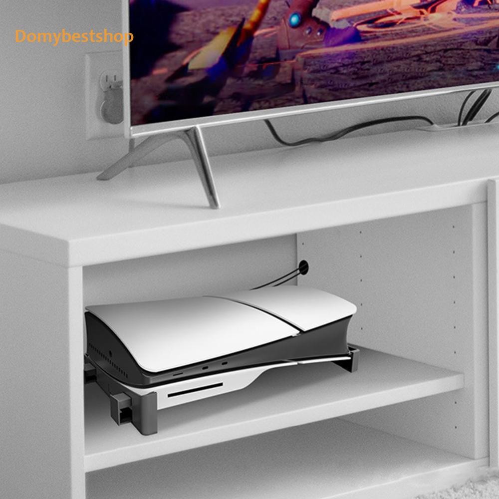 ขาตั้งแนวนอนพร้อมอุปกรณ์เสริมฐานขาตั้งด้านข้าง Mads กันลื่น Host Rack Storage Holder สําหรับ PS5 Slim Disc & Digital Edition [Domybestshop.th]