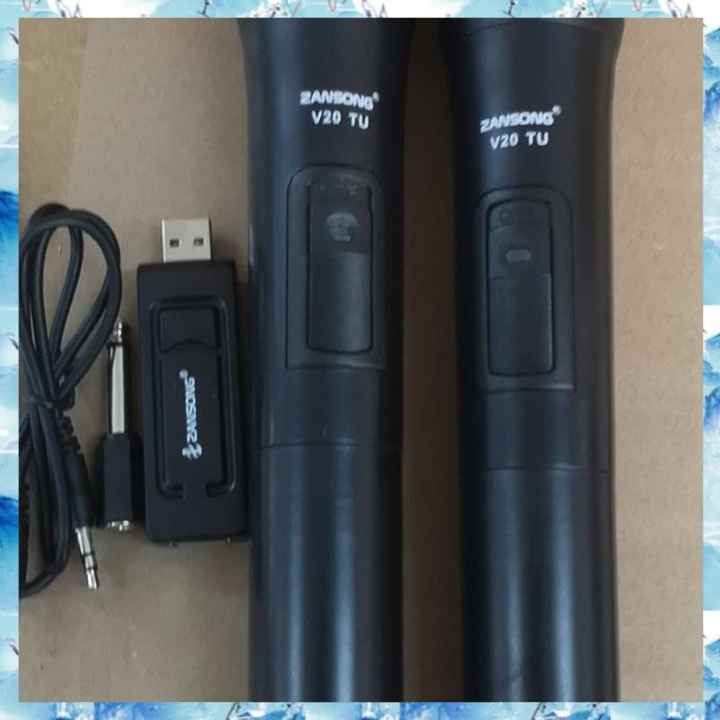 [ ] Uhf Usb ไมโครโฟนไร้สาย 3.5 มม. ไมโครโฟนแบบใช้มือถือพร้อมตัวรับสัญญาณสําหรับคาราโอเกะพูดลําโพง V20 - รูปที่ 7