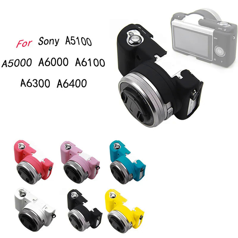For Sony Alpha A5100 A5000 A6000 A6100 A6300 A6400 Cover For Soft Silicone Rubber Camera Case Bag Pr