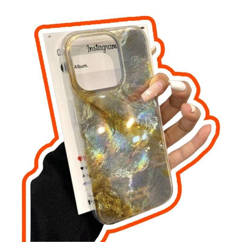 โทรศัพท์ไอโฟนกรณีโทรศัพท์เนื้อหินอ่อนสำหรับ iPhone 15 Pro Max กรณีป้องกัน Apple 14/13 Glacier