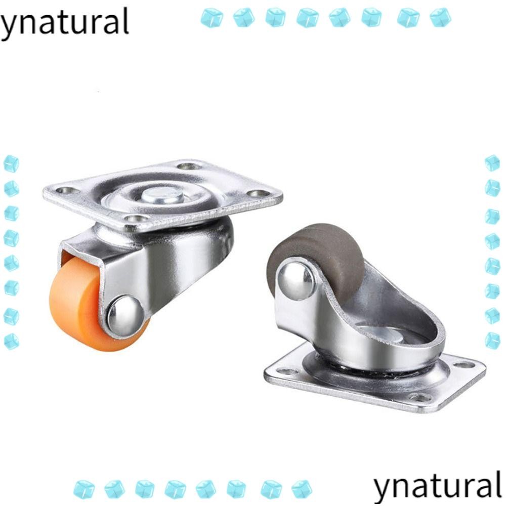 Ynatural เฟอร์นิเจอร์ล้อ, Universal Moving Swivel Caster, ฮาร์ดแวร์ยางนุ่มในครัวเรือน Roller สําหรับเฟอร์นิเจอร์