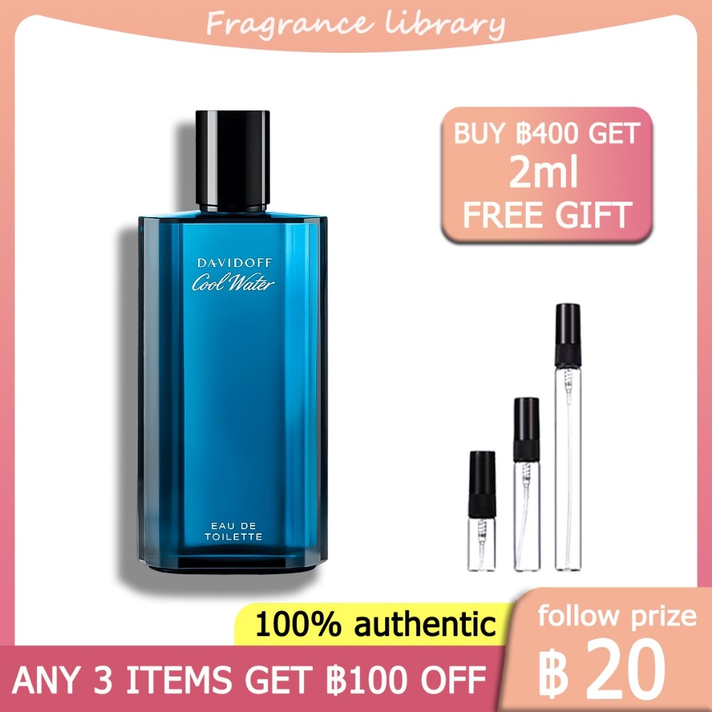 [100%ของแท้ ] Cool Water EDT 2ml/5ml/10ml น้ําหอมชาย น้ำหอมขายดี