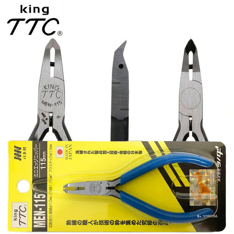 Japan TTC Kakuda Model Plastic Nozzle Cutting Pliers 5 Inch Imported Tip Diagonal Pliers 45 Degree B