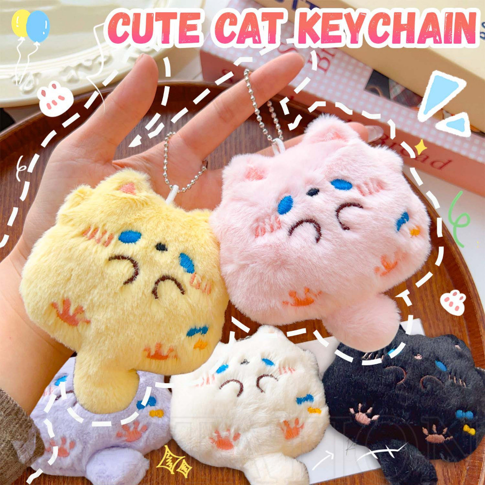 พวงกุญแจตุ๊กตาแมวน่ารัก-การ์ตูน, สัตว์, น่ารัก-เพื่อนสาวเพื่อนที่ดีที่สุดของขวัญ-กระเป๋าแขวนเครื่องประดับ-จี้คู่-เด็กโปรดปราน