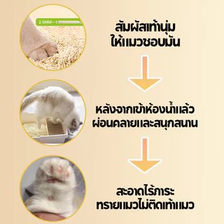 ทรายแมวเต้าหู้ 6L 2kgทรายแมว ออร์แกนิค100% เก็บกลิ่น ไม่มีฝุ่น จับตัวเป็นก้อนไว ทิ้งชักโครกได้