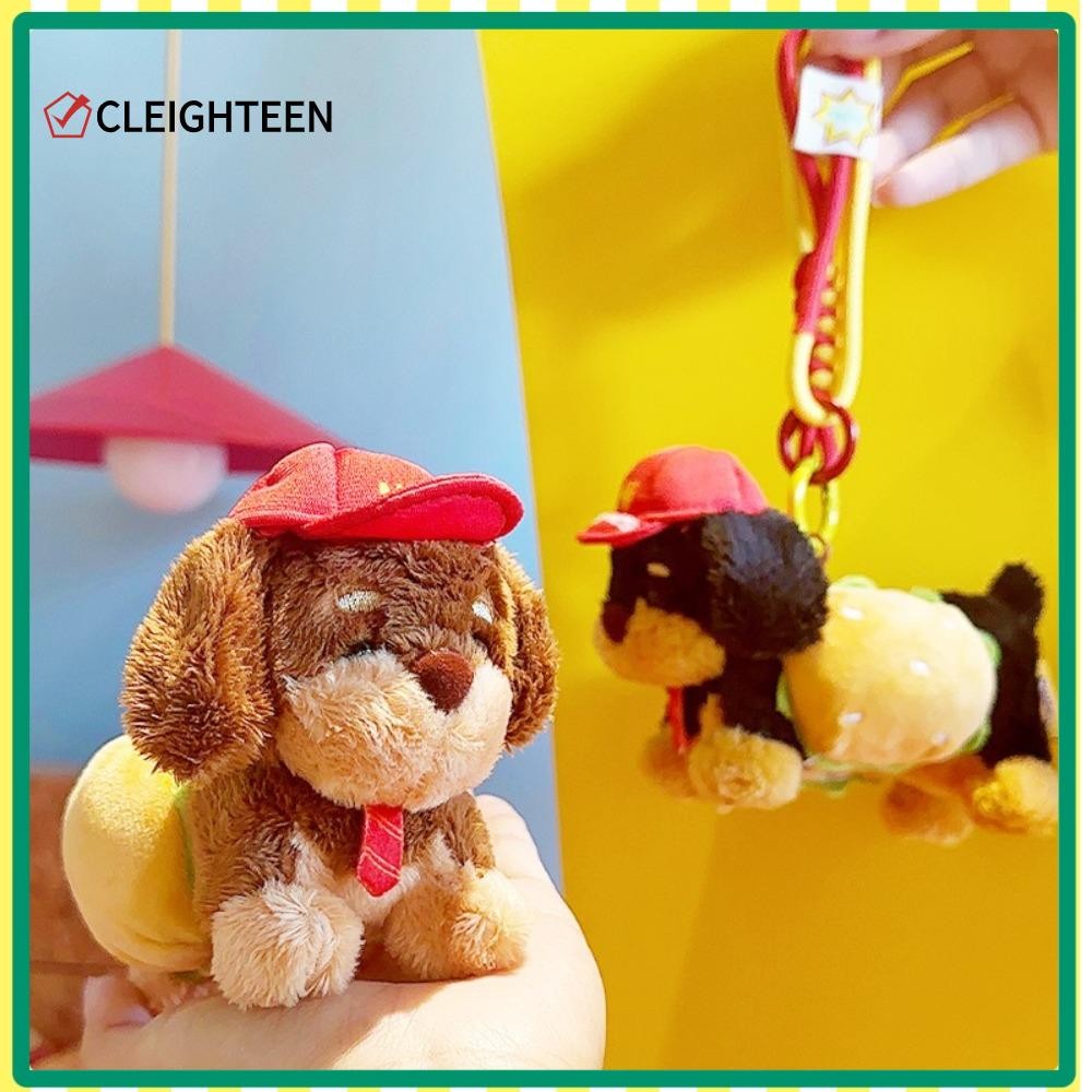 Cleighteen พวงกุญแจลูกสุนัขขนยาว, จี้ห้อยกระเป๋าสร้างสรรค์ พวงกุญแจสุนัขดัชชุน, กระเป๋าใส่เหรียญขนยาวลูกสุนัขพวงกุญแจยัดไส้