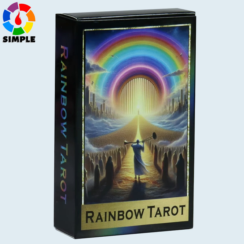 Rainbow Tarot Deck About 10X6cm Cards Games