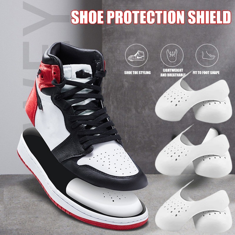 Anti-cease Shoe Shield - Toe Cap Sturdy Holder - Breathable, สบาย - อุปกรณ์รองเท้า - ชุดดูแลป้องกันการบีบนิ้วเท้า - Anti Wrinkle Upper Support Extender