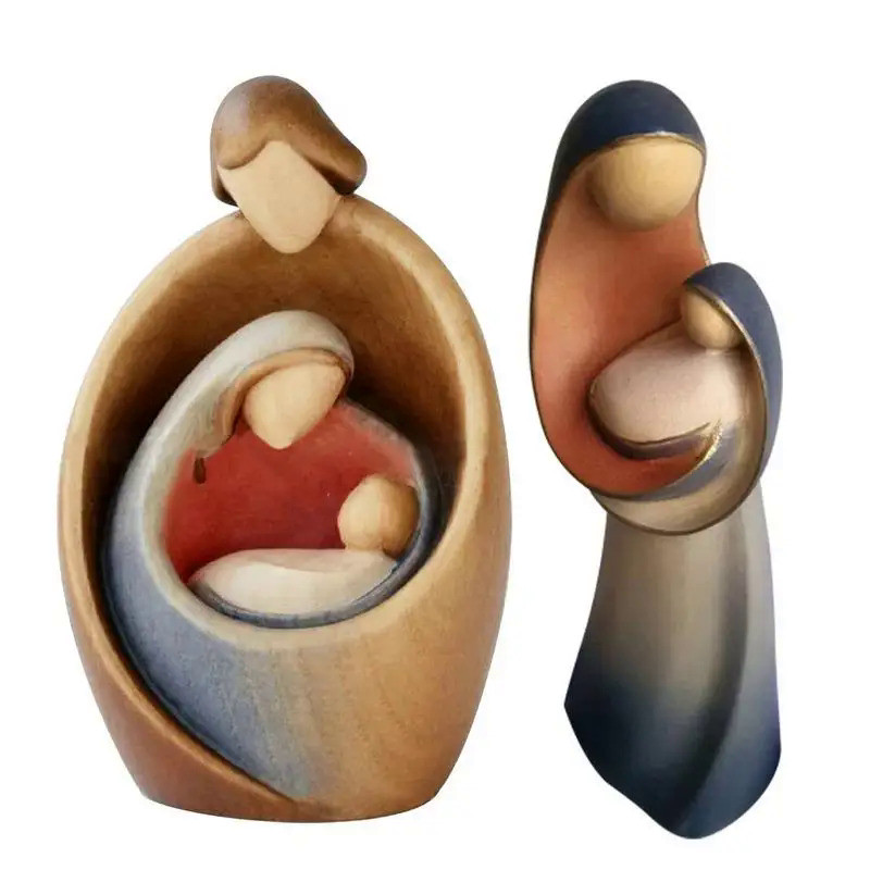 Nativity Scene Sculpture Holy Family Nativity Scene Figurines Home Decor Resin Nativity Scene Statue