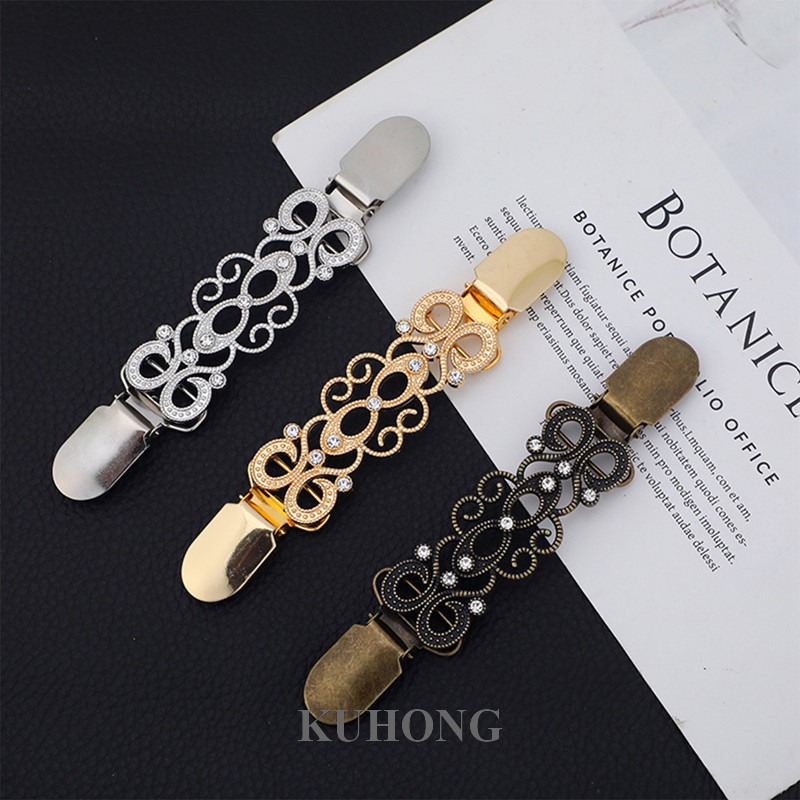 Kuhong Cape Clip Holder Vintage Cinch Clip Shawl Clasps Shaped Shawl Clip Women Sweater Clips Dress 