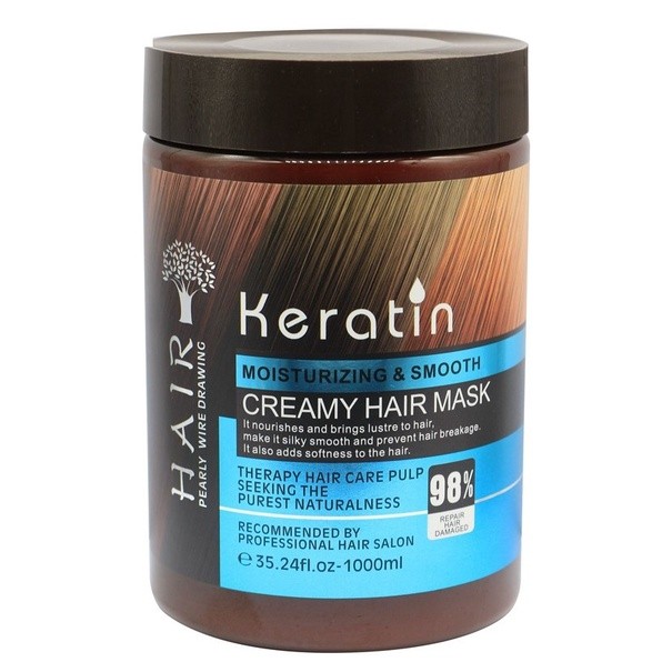 ขายร้อน Keratin Moisturizing & Smooth Creamy Hair Mask / Keratin Hair Treatment / Keratin Hair Mask 