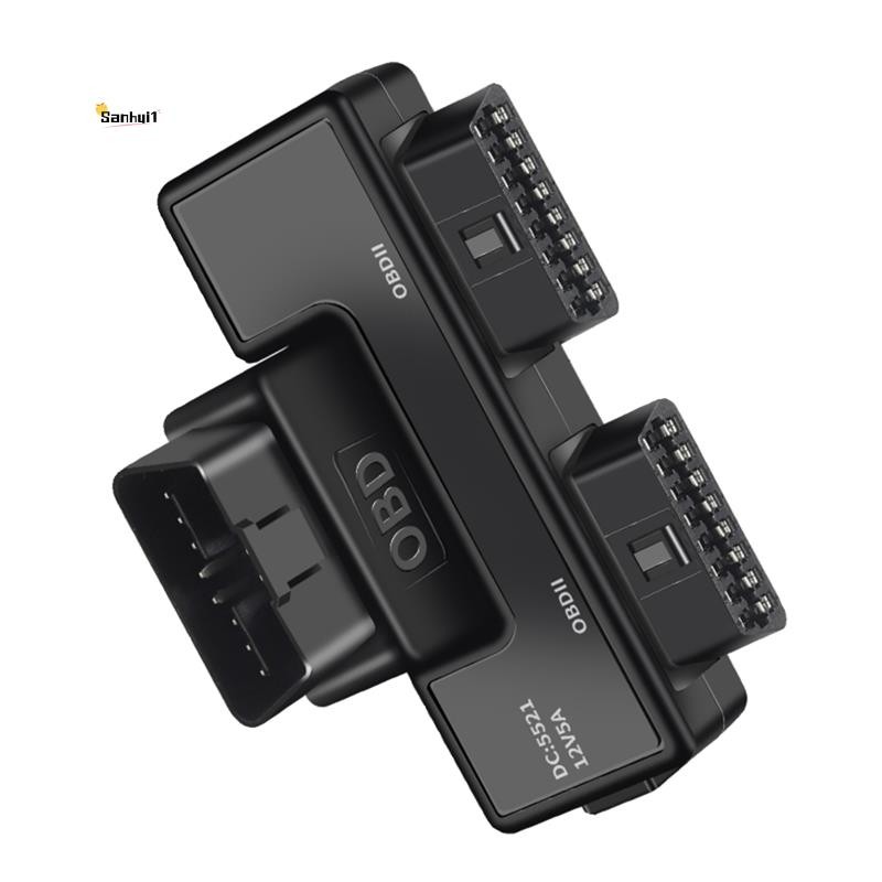 Obd2 หนึ่งแบ่งเป็นสอง Adaptor OBD ขยายอะแดปเตอร์ลวด 16 Pin 16 Core สาย Universal พร้อม Dc5521