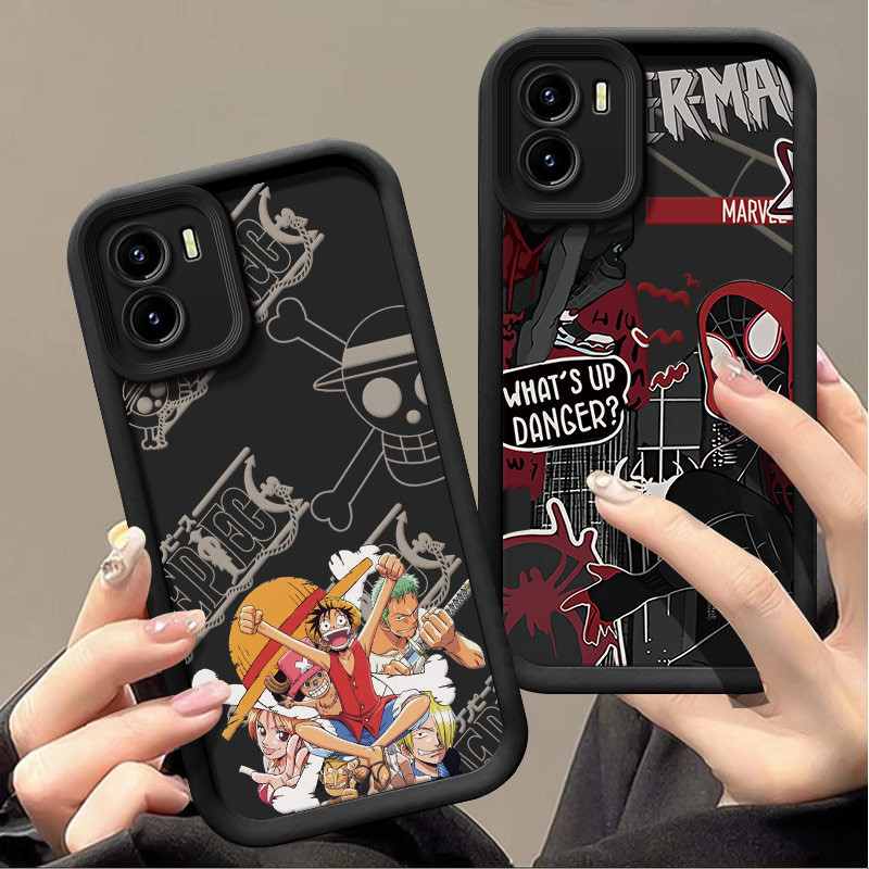 เคส vivo y01 / vivo y15a / vivo y15s เคสโทรศัพท์อนิเมะ, ป้องกันกล้อง, โทรศัพท์กันกระแทก, เหมาะสําหรั