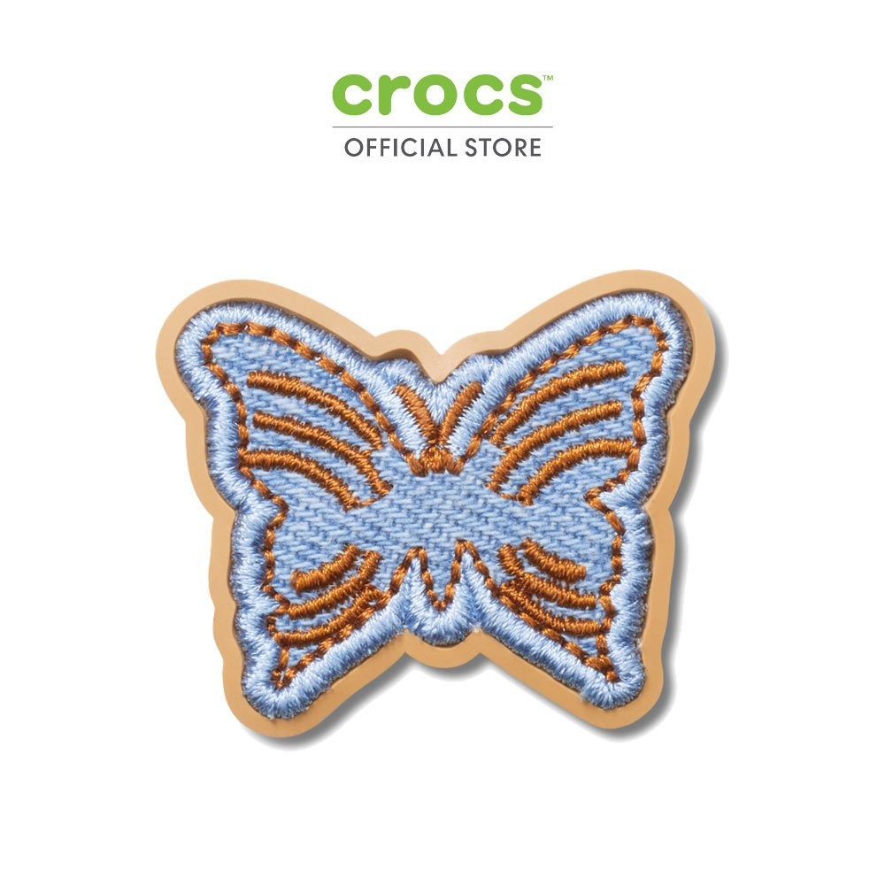 CROCS ตัวติดรองเท้า JIBBITZ DENIM BUTTERFLY รุ่น 10013776