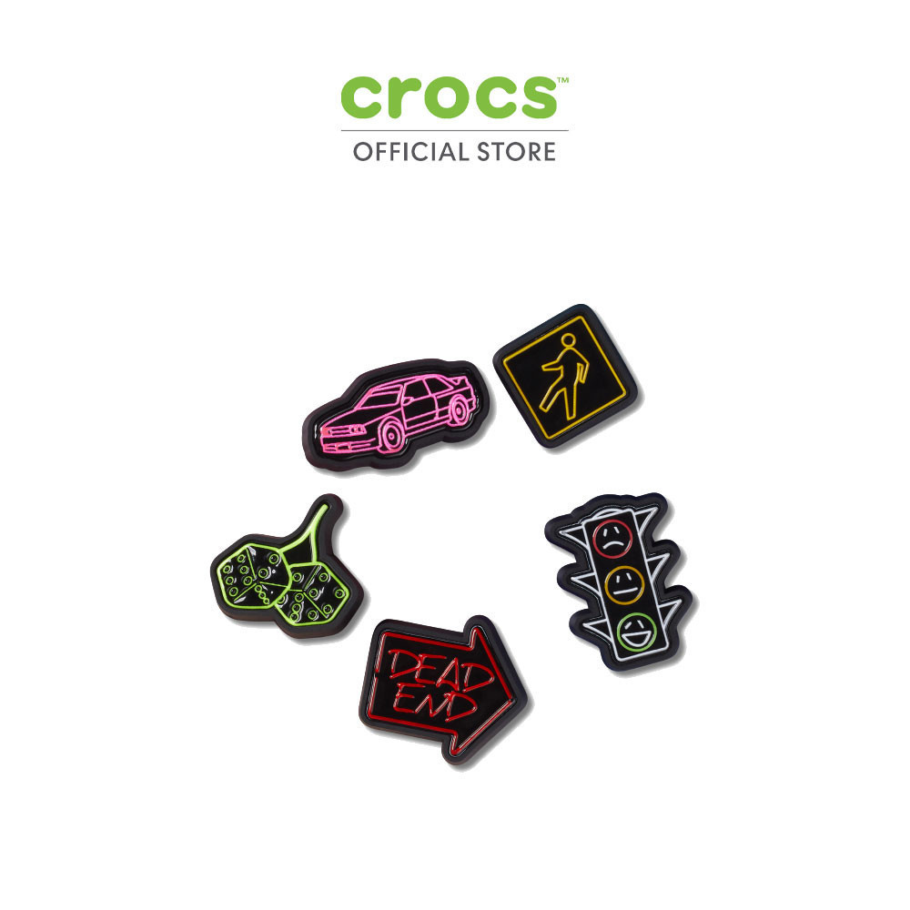 CROCS ตัวติดรองเท้า JIBBITZ REFLECTIVE STREET SET 5 PCS รุ่น 10013264