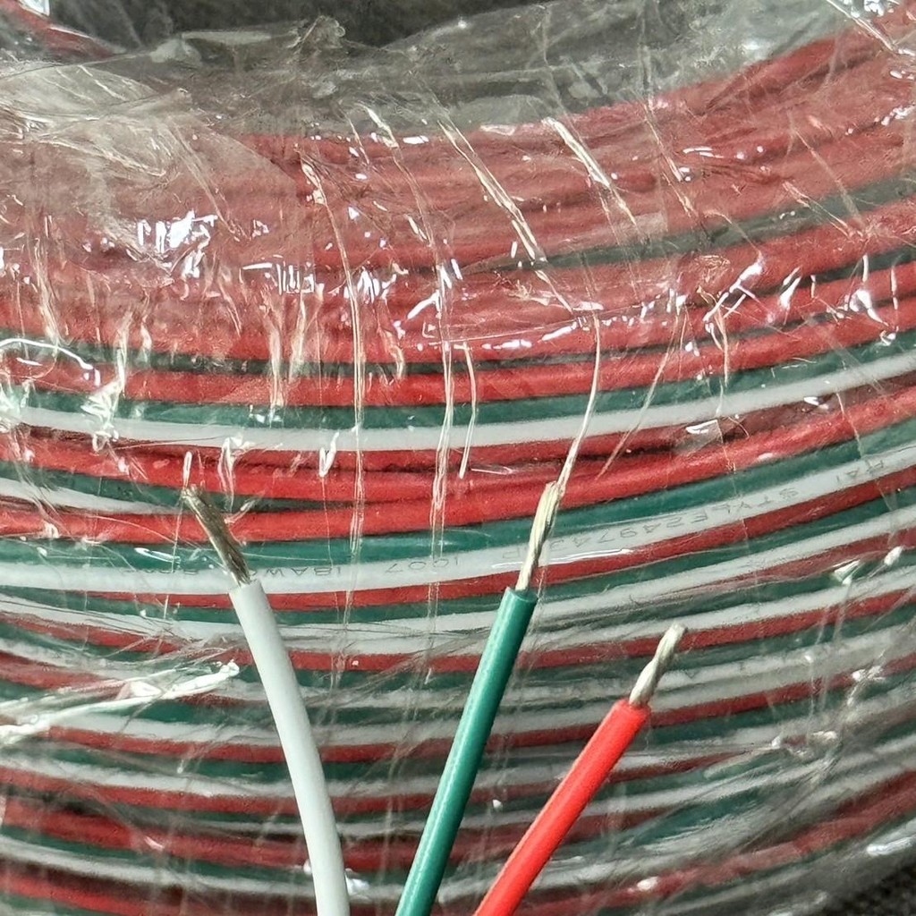 3Pin cable สายแพร 3 เส้น ยาว 2 เมตร  18 AWG สำหรับเชื่อมต่อ LED