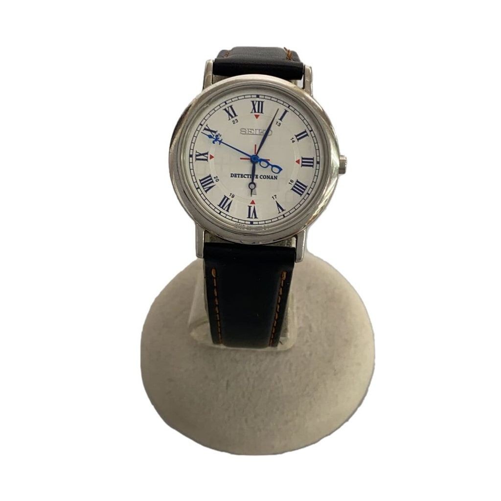 Seiko(ไซโก) SEIKO Men's Watch Analog Leather SLV BLK 7N01-HCT0 Direct from Japan Secondhand