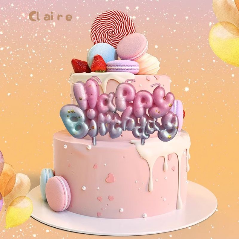 COD เทียนวันเกิด Happy Birthday เทียนLOVE สีพิเศษ Claire