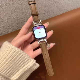 การ์ตูนหมีจี้สายหนังสําหรับ ฉันดู พิเศษ ชุด iwatch Series 11 10 9 8 7 6 5 กับ 4 3 2 1ลําลองโลหะหัวเข็มขัดสร้อยข้อมือสําหรับ iดู 49 มม.46 มม.41 มม.45 มม.44 มม.40 มม.42 มม.38 มม.