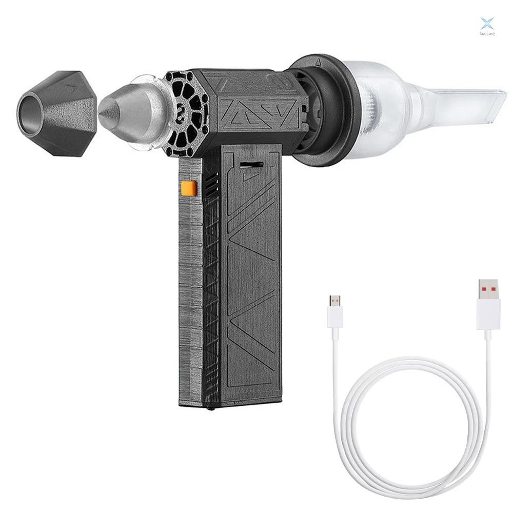 Mini Turbo Jet Fan 52m/s Turbo Violent Fan 130000 รอบต่อนาที เครื่องเป่าลมทรงพลังแบบชาร์จไฟได้