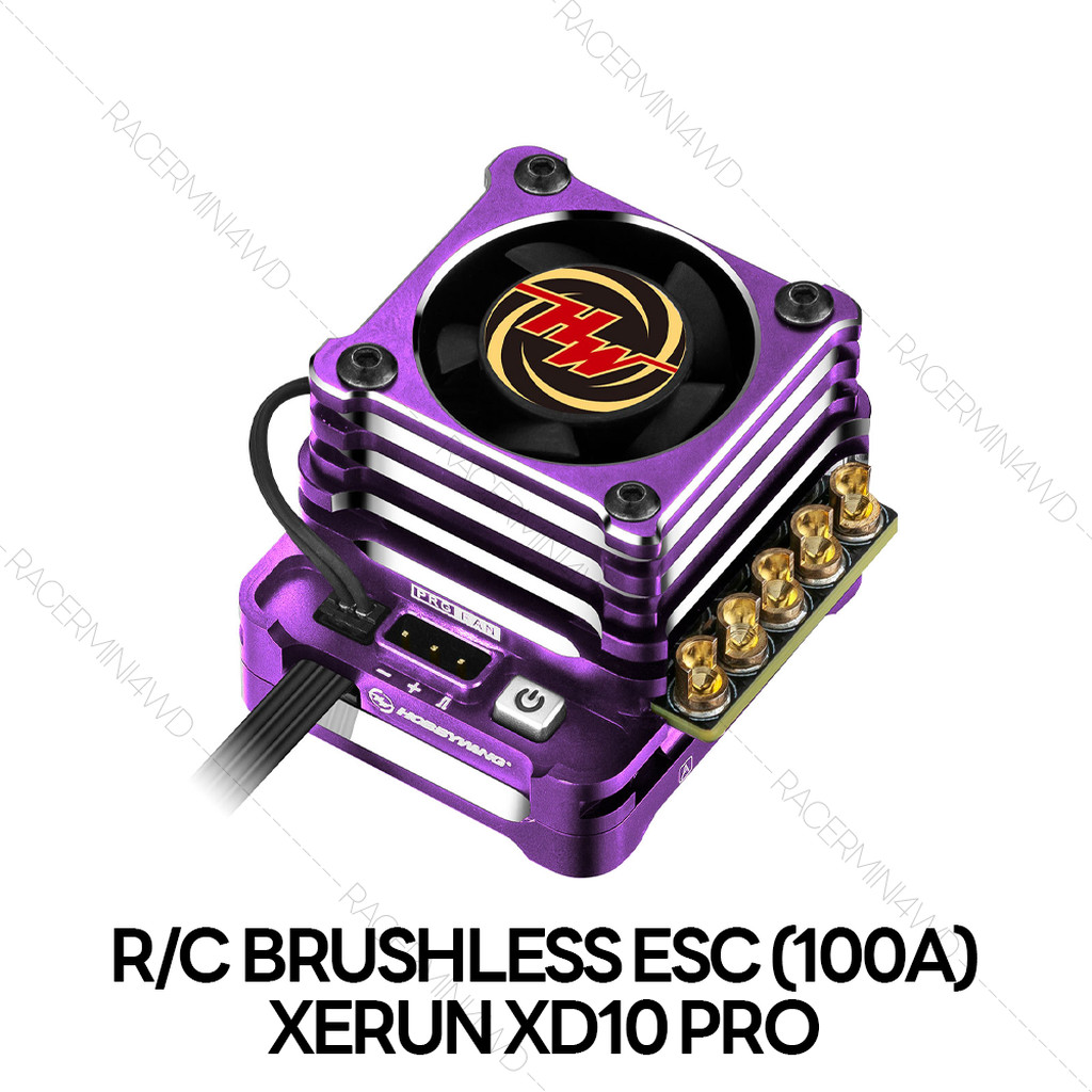 Hobbywing 30112616 XeRun XD10 PRO (100A) Purple อุปกรณ์ควบคุมระบบไฟรถบังคับฮ๊อบบี้วิงแท้