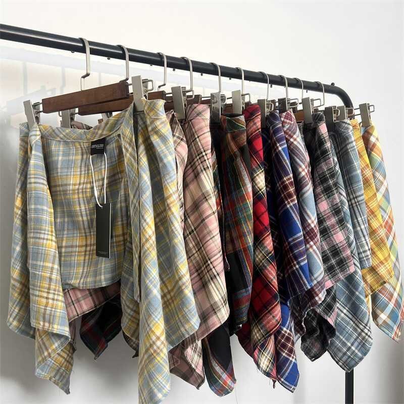 แนะนำ ผ้าม่าน 1.7,000 คนคอลเลกชันปีนี้ Dopamine Checkered ก้นผ้าม่านหญิงการปิดกั้นกระโปรง Lace-Up เนื้อทิเบตเครื่องมือที่มีประโยชน์ชายจับคู่ Bottoming การปิดกั้นผ้าม่าน 4 ราคาพิเศษ มีเก็บเงินปลายทาง