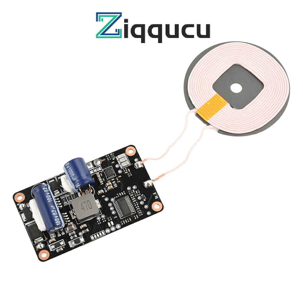 ZIQQUCU DC 12-96V 20W แรงดันไฟฟ้าสูงรุ่นโมดูลชาร์จไร้สายรถยนต์ 12V 24V 72V 96V