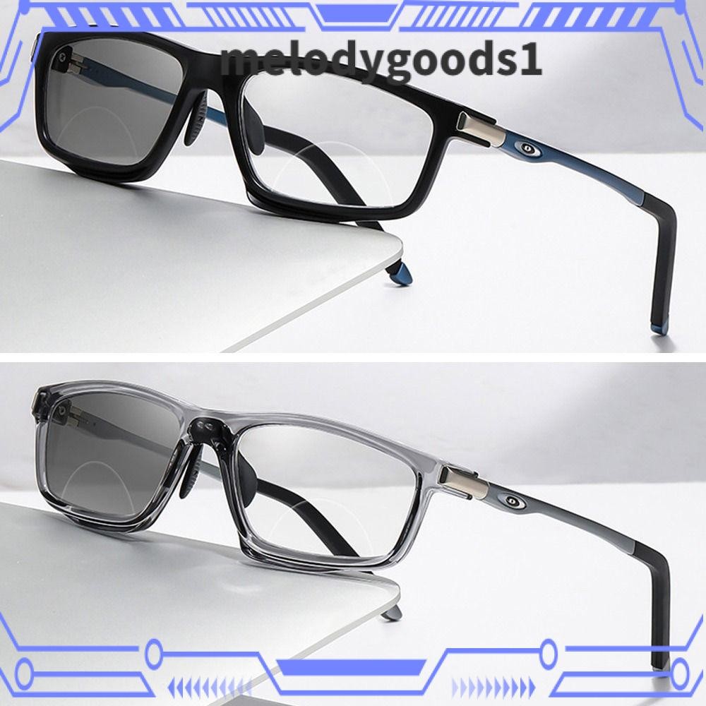 MELODYGOODS1 Anti-Blue Light แว่นตาอ่านหนังสือ, Bifocal Photochromic แว่นสายตายาว, แบบพกพาป้องกันดวงตา Blue Blocking กีฬาสายตายาวแว่นตาสําหรับผู้ชายผู้หญิง