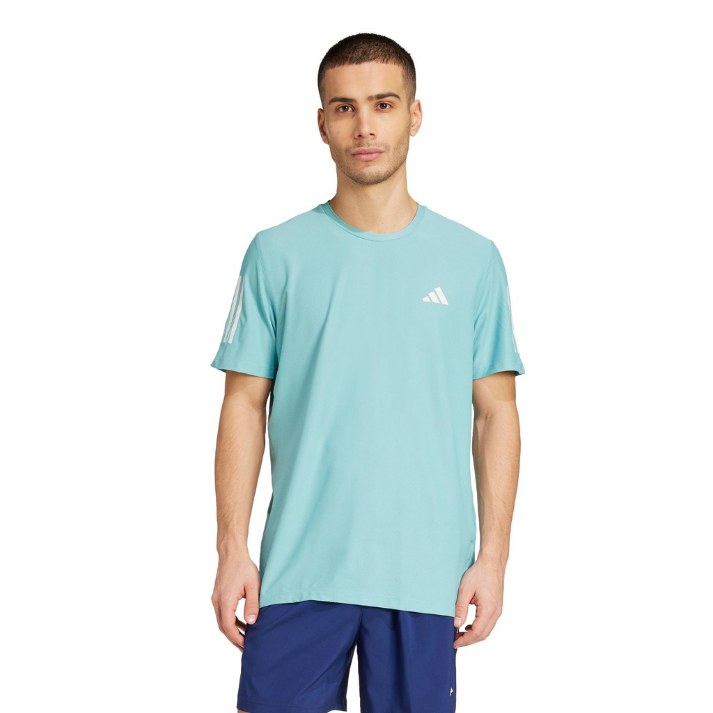 adidas تيشيرت جري رجالي Own the Run — فيروزي — صورة 4