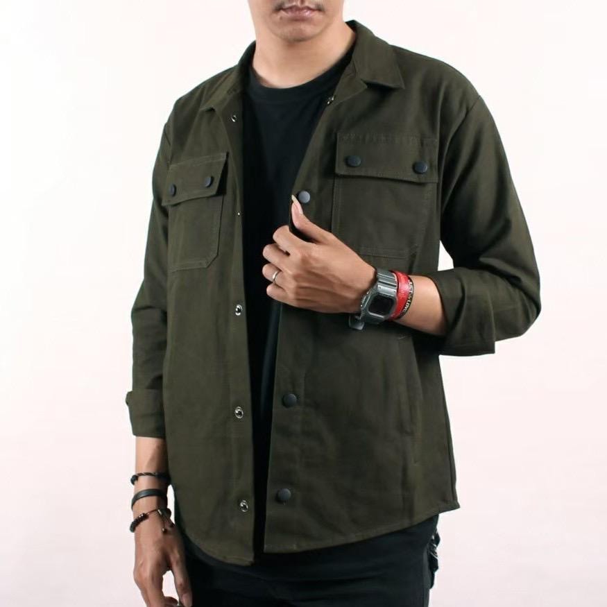 KEMEJA ZNINE STORE เสื้อเสื้อคลุมเสื้อคลุมกึ่งเสื้อคลุม