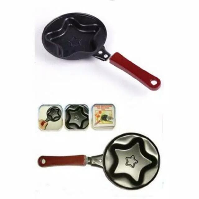 MS7 Teflon Character Mini Frypan กระทะไม่ติดไข่น่ารัก Motif กระทะทอด Non-Stick Star