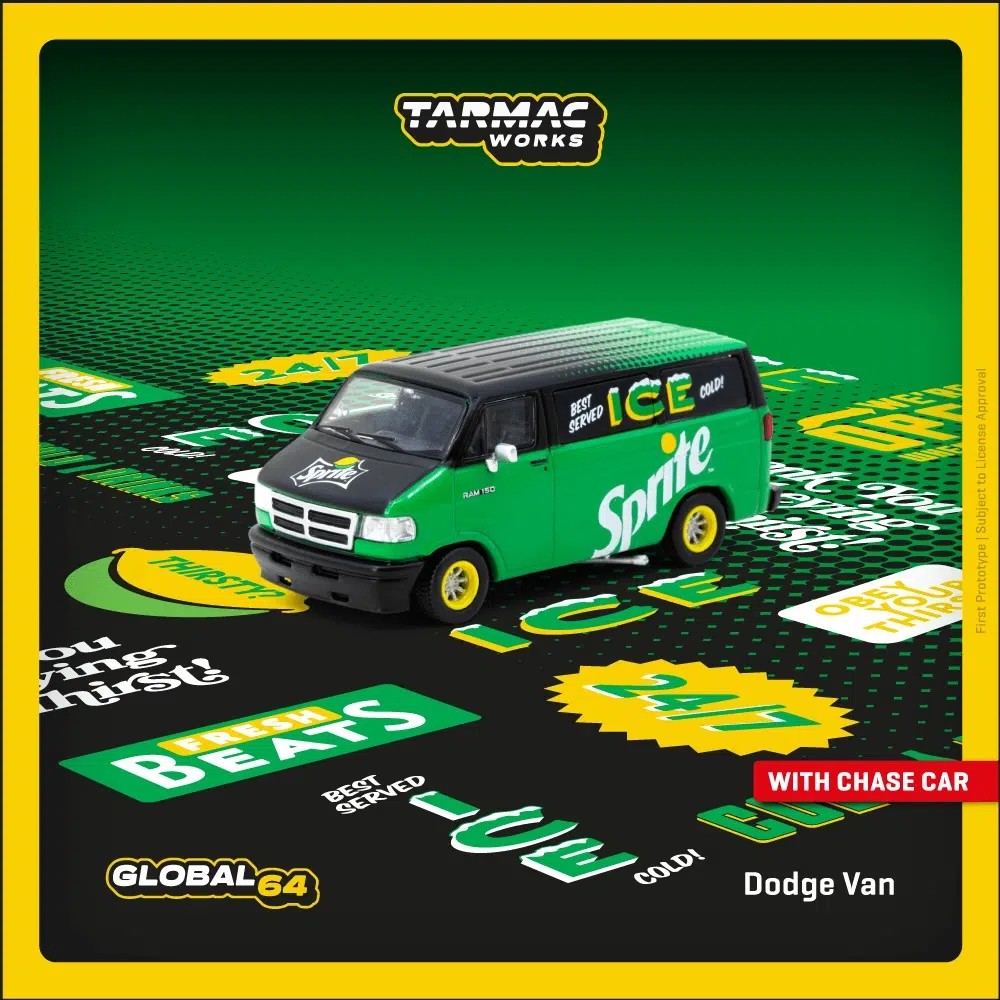 Tarmac Works 1:64 GLOBAL64 Dodge Van Sprite Delivery Van T64G-TL032-SP