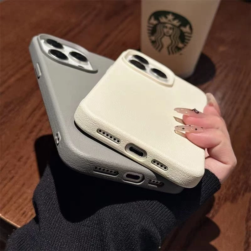 เคสโทรศัพท์ for เคสไอโฟน 13 iPhone 16 15 11 14 12 Pro Max 15 14 Plus XR XS Max 16 Pro เคสซิลิโคน กันเปื้อน ลายลิ้นจี่ thumbnail 10