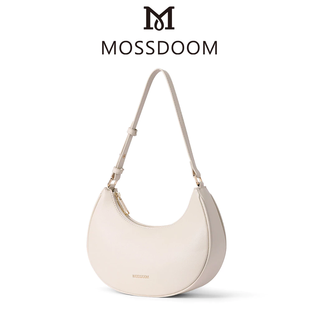 MOSSDOOM Kattie Bag กระเป๋าสะพายไหล่ผู้หญิงทรงกล้วย มินิมอล สายปรับได้2-3 ระดับ