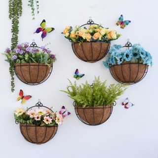 กระถาง กระถางแขวนตะกร้า 10/12/14 นิ้ว ศิลปะเหล็กที่สร้างสรรค…