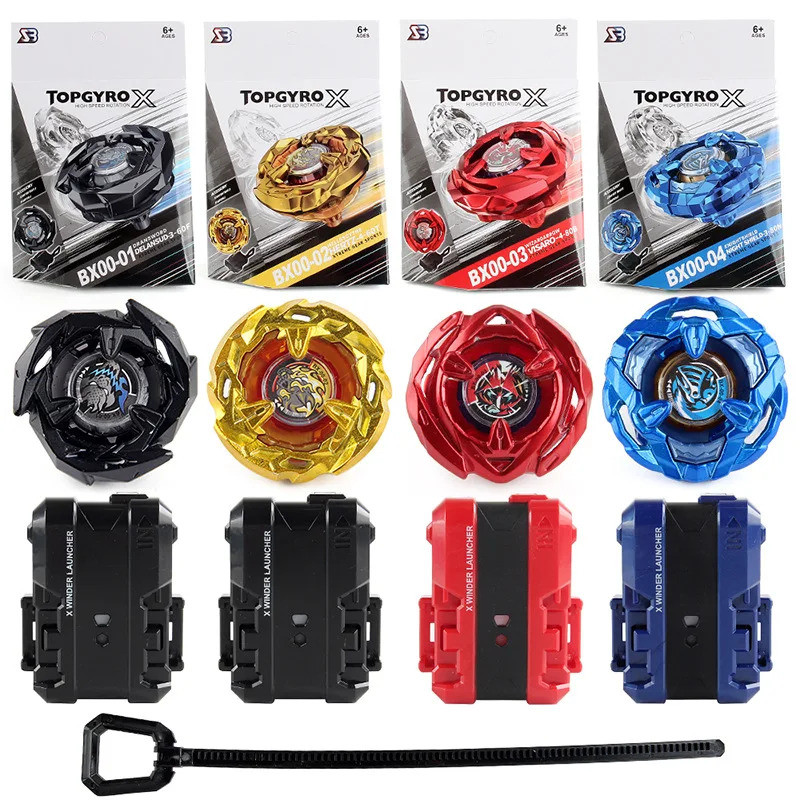 Beyblade Burst BX00-01 BX00-02 Bx00-03 BX00-04 พร้อม Launcher Grip ชุดสําหรับเด็กเด็กวันเกิด