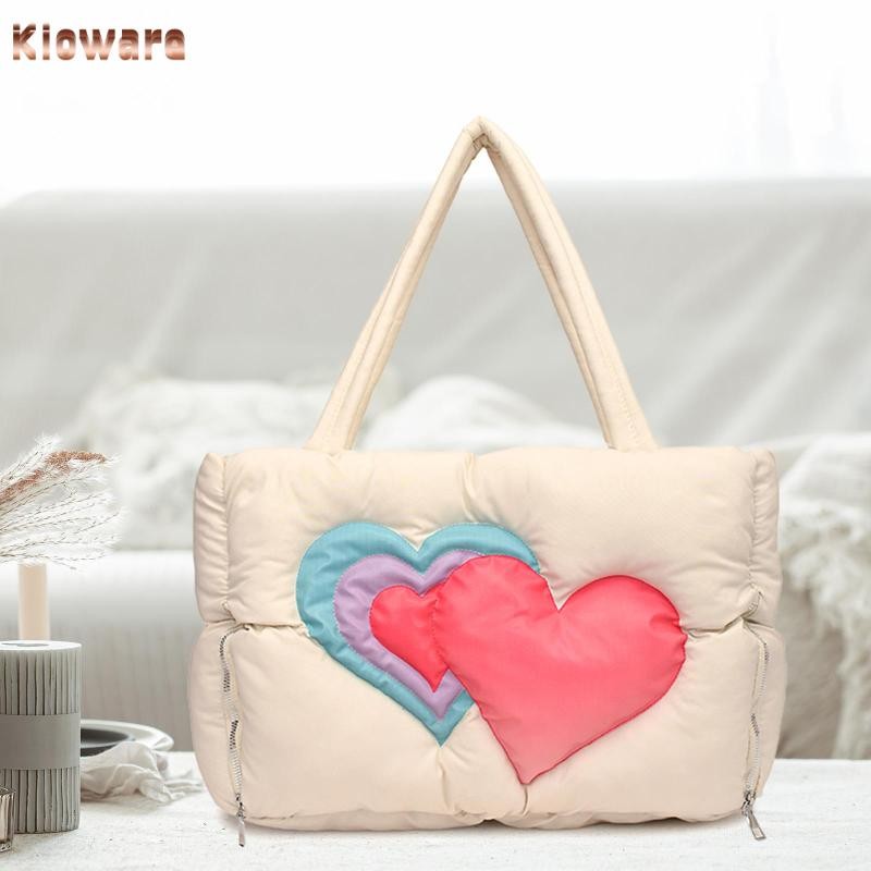 Kloware ผู้หญิงปักเป้า Tote กระเป๋าไนลอน Hobo รูปที่ 4