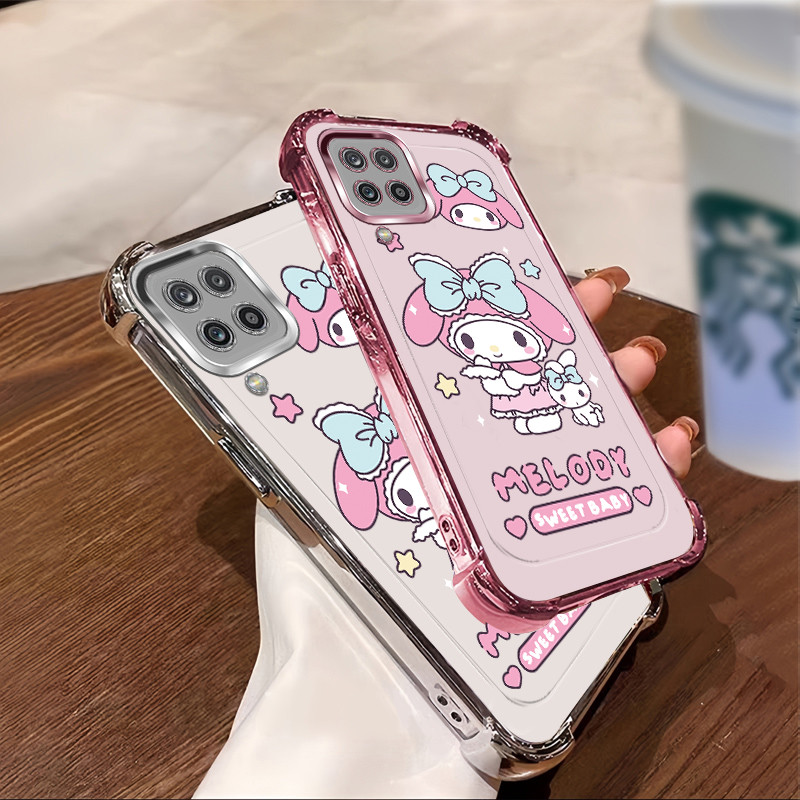 เคส Samsung A12 5G A22 4G 5G M12 M22 M32 M33 เคสโทรศัพท์ 2025 ใหม่ซิลิโคนป้องกันสี่มุม MLD