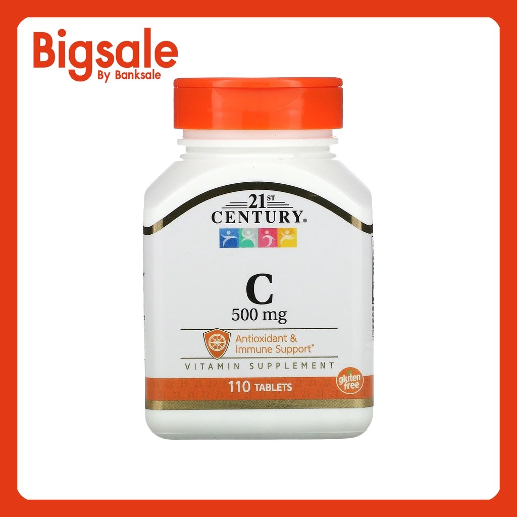 พร้อมส่ง 21st Century, Vitamin C, 500 mg, 110 Tablets