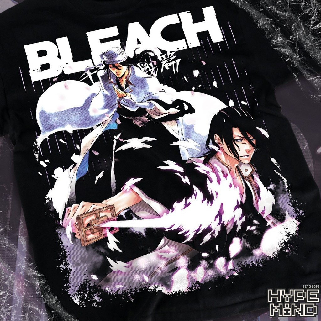 COD Byakuya Kuchiki เสื้อยืด Bleach เสื้อ Manga Strip Anime Graphic Tee ทุกขนาด
