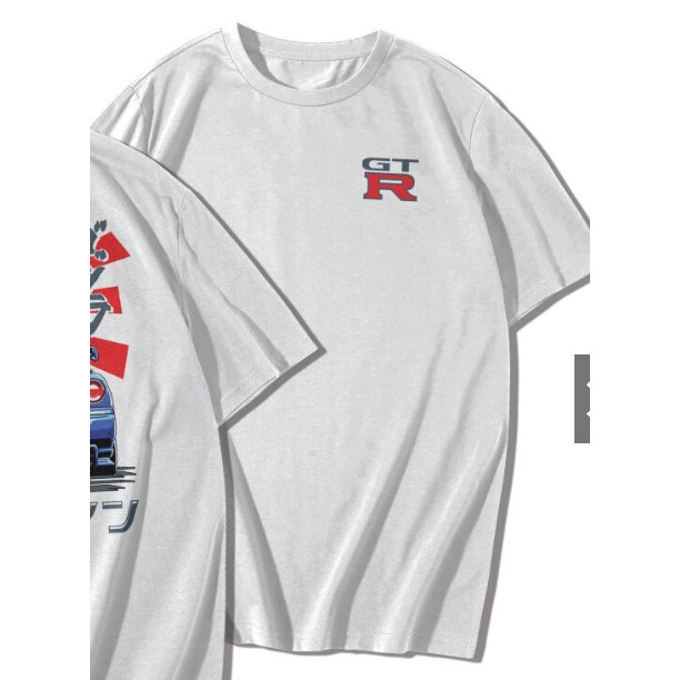 เสื้อยืดคอกลมพิมพ์ลายกราฟิก NISSAN GTR R34 SKYLINE S-5XL - รูปที่ 3