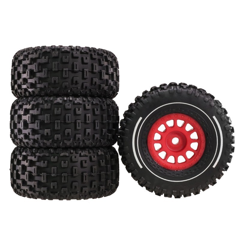 4pcs 65 มม.ยาง Tyre 12 มม.14301 14302 14303 1/14 MJX HYPER GO RC รถอะไหล่อัพเกรดอุปกรณ์เสริม