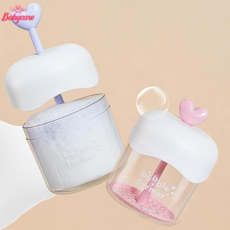 BYCE> แบบพกพา Face Cleanser อาบน้ําแชมพูเจลโฟม Maker Bubble Press Foamer อุปกรณ์ทําความสะอาดฟองถ้วย Make Up Removal เครื่องมือใหม่