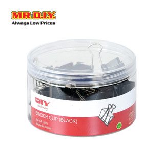 MR.D.I.Y คลิปหนีบกระดาษ สีดำ ขนาด 41 มม. (จำนวน 18 ชิ้น/กล่อ…
