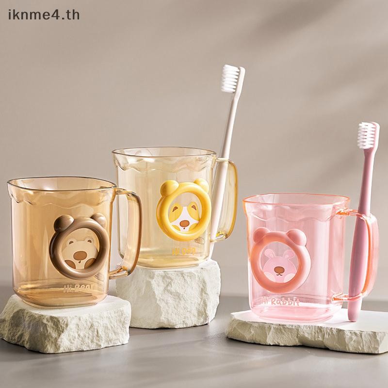 [ikn] ถ้วยห้องน้ํา ถ้วยแปรงฟันแบบใช้ซ้ําได้ ห้องน้ํา แก้วน้ํา เด็ก ล้าง ถ้วย กระบอกแปรงฟัน ที่วางแปรงสีฟัน ถ้วย คู่ [ไทย]