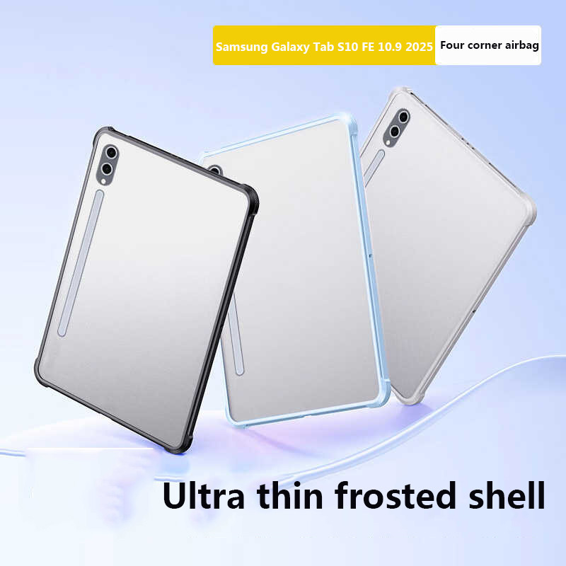 Matte Frosted TPU สําหรับ Samsung Tab S10 FE 10.9 SM-X520 X526B S10 Plus S9 S7 FE Plus S7 + S8 A9 Plus กันกระแทกฝาครอบป้องกัน