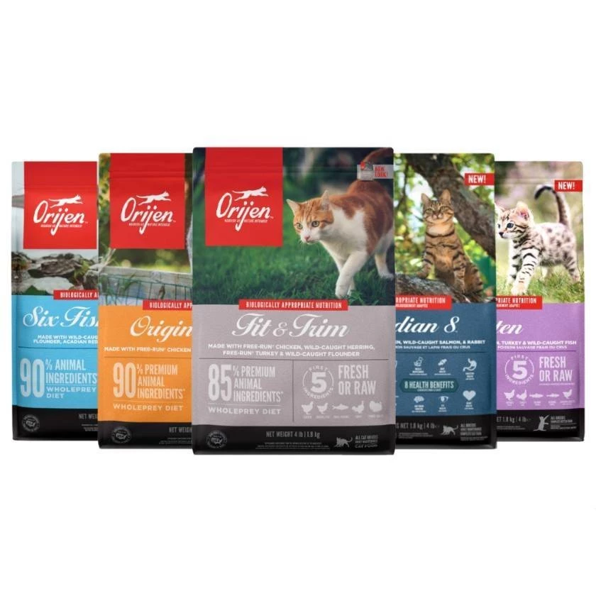 Orijen cat ขนาด 1.8 กิโลกรัม อาหารแมว เกรด Holistic, Grain-Free จากแคนนาดา