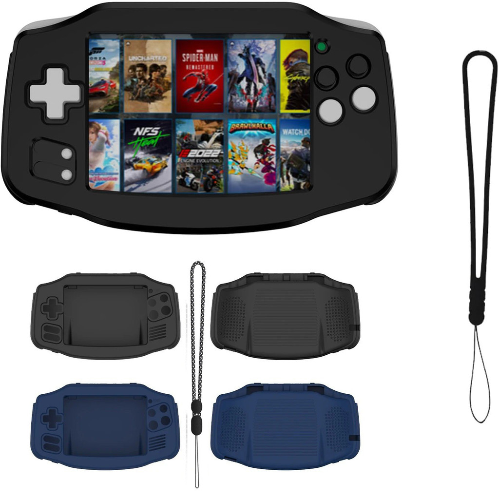 เคสซิลิโคนสําหรับ Anbernic RG34XX คอนโซลเกมมือถือย้อนยุค, ป้องกันรอยขีดข่วนล้างทําความสะอาดได้ RG34X