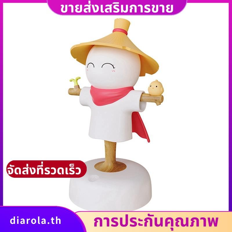 Straw Man USB ตกแต่งบ้านไฟกลางคืนข้างเตียงบรรยากาศไฟกลางคืนของขวัญวันเกิดไฟกลางคืน diarolath